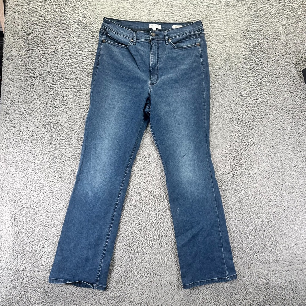 Sofia Vergara Marisol Jeans Womens 12 Blue Cotton Denim Bootcut Faded Stretch